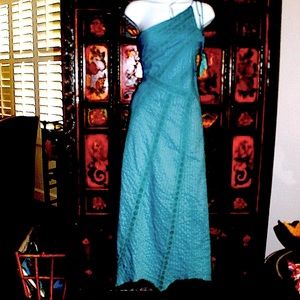 New Free People Bella Maxi Dress Ocean Blue